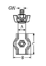 SIMPLEX WIRE ROPE CLIP A4 4MM — 8304404 (2) MTECH