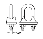 WIRE ROPE CLIP A4 5MM — 8248405 MTECH