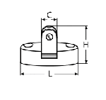 UNIVERSAL DECK HINGE A4 25X70MM — 8611425 70 MTECH