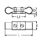 GRAB HANDLE CONNECTION A2 25MM — 8532225 MTECH