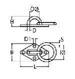 ОСНОВА С УХО И ХАЛКА А2 6mm — 8265206 MTECH