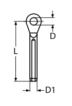 EYE TERMINAL A4 8MM — 8281408 MTECH