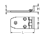 OFFSET HINGE A4 70X38 — 8237470 38 MTECH