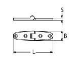 STRAP HINGE A4 100X25 — 82354100 25 MTECH