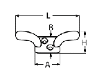 FLAG POLE CLEAT W. OVAL PLATE A4 59MM — 814137459 MTECH