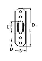 BACK PLATE A4 4MM — 8302404 MTECH