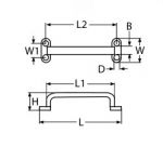 HANDLE, END-POLISHED A2 118MM — 83362118 MTECH