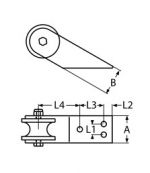 ANCHOR ROLLER A2 50MM — 8566250 MTECH