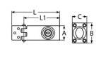 SWIVEL HASP WITH LOCK A2 30MM — 8588230 MTECH