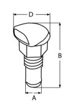 ОТДУШНИК ПРАВ /ПЛАСТМАСОВ/,16 mm — 814719316 MTECH