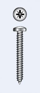 CROSS RECESSED TAPPING SCREW, PAN HEAD - 5.5x25 mm — 7981455 25 MTECH