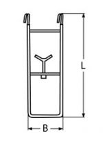 СТЪЛБА С ТРИ СТЪПАЛА A4 1080x250 mm, НОСОВА — 81404443 MTECH