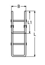 STERN MOUNT FOLDABLE STEPS — 81427144 MTECH