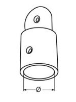 ПЛАСТМАСОВ НАКРАЙНИК ЗА ТЕНТА ф=21mm — 814873321 MTECH