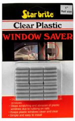CLEAR PLASTIC WINDOW SAVERS 1“ - 6 PER PACK — 88510 STA