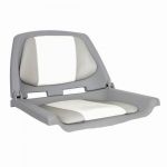FISHERMAN SEAT FOLDING PADDED GREY/WHITE — OCEMA702-22