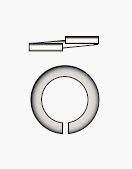 SPRING LOCK WASHER - 4 mm — 9012744 MTECH