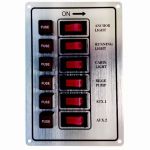 SWITCH PANEL 6-GANG /SILVER/ — GS11193