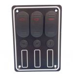 WATERPROOF SWITCH PANEL 3 switches — GS11194