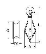 ЕДИНИЧЕН БЛОК А2 256mm /ролка 75mm/ — 83952075 MTECH