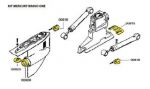 KIT ANODES MERCURY BRAVO ONE ALUMINUM — KIT BRAVOI/AL TSEAL