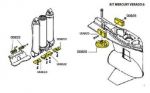 KIT ANODES MERCURY VERADO 6 ALUMINUM — KIT VERADO 6/AL TSEAL