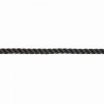 “TREM BALMORAL“ 3-STRAND POLYESTER MOORING ROPE BLACK 16mm — T5216000 TREM