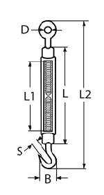 TURNBUCKLE HOOK-HOOK — 82464B12 MTECH