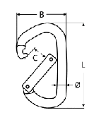 КАРАБИНА АЛУМИНИЕВА 12x112mm — 814672012 111 MTECH