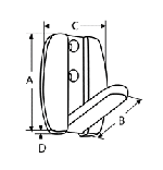 FOLDING COAT HOOK — 8830450 MTECH