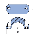 SHAFT COLLARS FOR ASSI DIA 22 OF ALUMINUM — 00551AL TSEAL