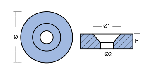 WASHER MERCURY DIA 24 OF ALUMINUM — 00824AL TSEAL