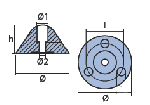 NUT ANODE TYPE FLEX O FOLD D.69.5 H.37 — 01040 TSEAL