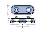 PLATES FOR FLAPS VET SERIES 0,3 - 100x45x18 — 00220-0 TSEAL