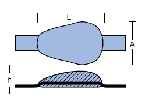 WELD ON DROP W/ INSERT 0,60KG — 00350AL TSEAL