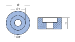 WASHER BOMBARDIER-OMC-JOHNSON-EVINRUDE — 00925 TSEAL