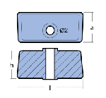 PLATE FOR ENGINES JOHNSON/EVINRUDE ALUMINUM — 00928AL TSEAL