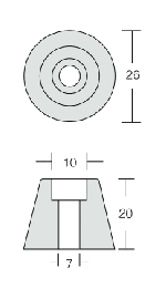 ЦИНКОВ АНОД VOLVO PENTA — VP-800730 RAK