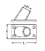 RECTANGULAR BASE 60° A4 22MM — 8204422 MTECH