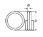 COTTER PIN A2 10MM — 8358210 MTECH