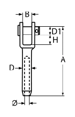 НАКРАЙНИК ЗА ВЪЖЕ С ВИЛКА A4 3mm — 844743 MTECH