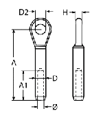 НАКРАЙНИК ЗА ВЪЖЕ С ОТВОР A4 3mm — 846943 MTECH