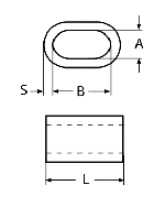 FERRULES - STAINLESS STEEL A4 1MM — 8470401 (2) MTECH