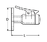 DOOR LOCK A2 60MM — 8477260 MTECH