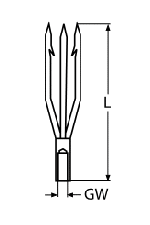 TRIPLE FISHHOOK A4 M6 — 847946 MTECH