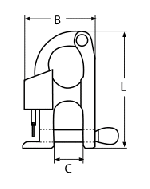 КАРАБИНА - ВОДНИ СКИ A4 60mm — 8485460 MTECH