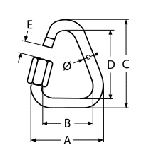 DELTA QUICK LINK A4 4MM — 8489404 MTECH