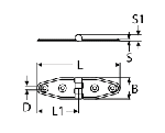 HINGE A2 105X28MM — 85752105 28 MTECH