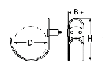 LIFE RING HOLDER A2 140MM — 86092140 MTECH