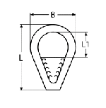 THIMBLE WITH BAR A4 8MM — 8636408 MTECH